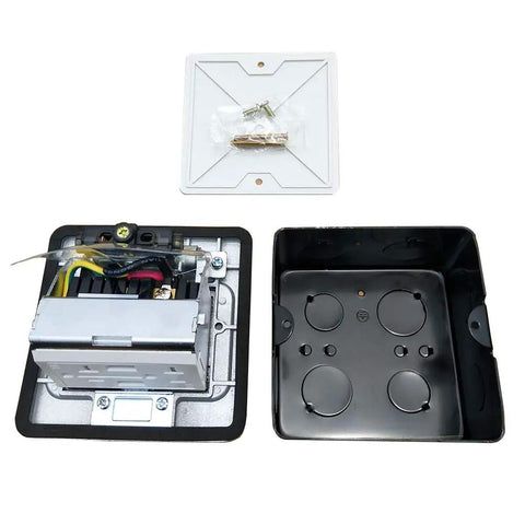 Pop Up Floor Outlet With USB Chargers Waterproof Receptacle Box For Kitchen Countertop Stainless Steel Silver Cover Hidden Power Grommet components
