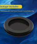 Transmission Torque Converter External Access Plug With Quick Seal Rubber Drain Seal For Ford Bronco 1990 1996 Mustang 2001 2004 F 150 1990 2010 Replacement E9TZ7N171A, black rubber