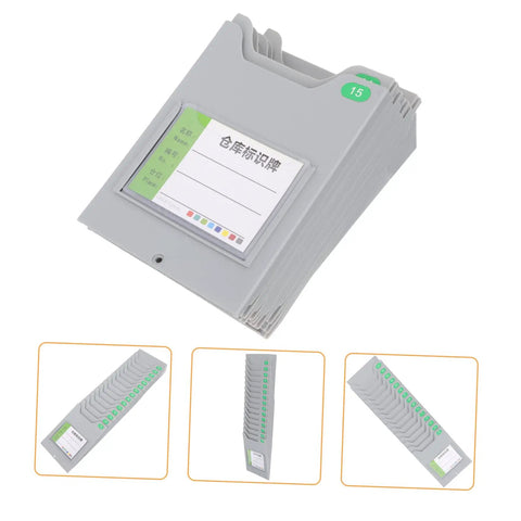 Heavy Duty Wall Mounted Card Holder Rack Boasting Top Notch Slot Layout For Offices And Warehouses with grey slots for organization.