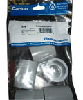 5 Pack 3/4 Inch PVC Couplings For Rigid Non Metal Conduit, DIY Friendly Socket Fittings, Easy Install, Solvent Cement Ready, Durable PVC Plumbing Hardware in package