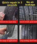 Road Ready Tire Repair Kit with 100 Stoppers and a Screwdriver for Quick Puncture Fixes Strong Grip for Cars Bikes Fleets