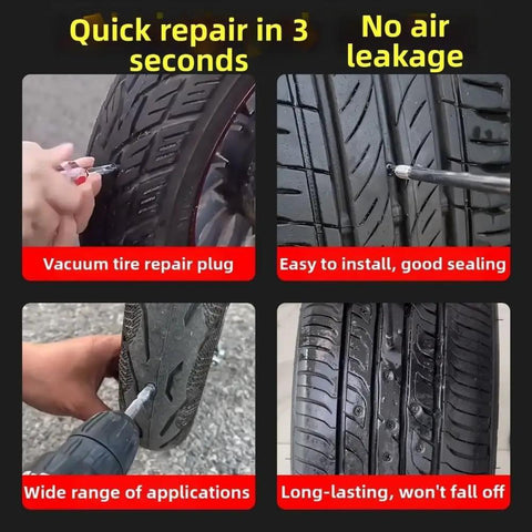 Road Ready Tire Repair Kit with 100 Stoppers and a Screwdriver for Quick Puncture Fixes Strong Grip for Cars Bikes Fleets
