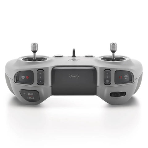 FPV Remote Controller 3 For O4 Video Transmission Ultra Lightweight with extended sticks, front view, grey color