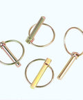 Heavy Duty Three Eighths By One And Three Quarters Inch Locking Trailer Gate Pin Set Built Tough With Zinc Plated Hitch Pins