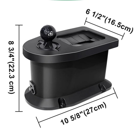 Golf Cart Ball Washer And Club Cleaner Kit with Universal Mounting Bracket dimensions shown.