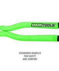 Close-up of cushioned handles on Beefy Oil Filter Pliers For Tight Spots, Adjustable Jaw Fits Two And A Half Inch To Four And Five Eighths Inch Filters