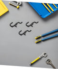 150 Pc Plastic Pegboard Hooks Set For Workshop And Garage No Tools Needed Pro Grade Easy Wall Mount Hooks For Tools Wrenches Tableware And More Durable Black Pegboard Accessories For Stable Flexible Storage black plastic hooks on pegboard with tools