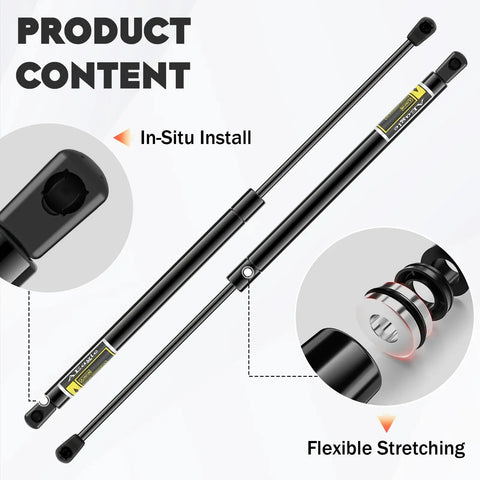 Ford F-150 Hood Lift Supports Shocks Gas Springs Props Pack Of 2 For 2004-2008 F-150 And 2008 Lincoln Mark LT Exact Fit