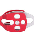 Single Swivel Rope Pulley Block For Rock Climbing and Hauling, Heavy Duty Aluminum Magnesium Alloy Sheave With Precision Bearing shown front view