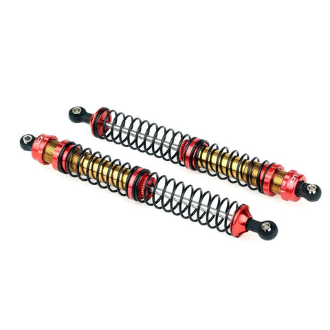 Beefy One Tenth Scale RC Crawler Rear Shock Absorbers 146mm Pair For Axial RBX10 Ryft AXI03005 AXI03009 Aluminum CNC Machined Dampers
