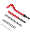 M6 Thread Repair Insert Kit: 30 Piece Hand Tool Set with Hardened Steel Inserts For Fast Fixin Stripped Threads And Restoring Original Screw Holes Like A Pro. tool kit with drill bit, tap, insert