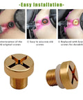 Solid Brass Radiator Coolant Air Bleeder Screw With Quality Rubber O Ring For BMW X1 And X3 installed showcasing easy installation steps.