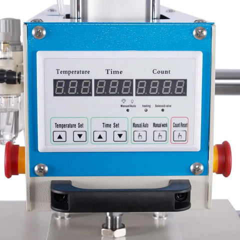 LCD touchscreen control panel for Heavy Duty 16X24 Dual Station Pneumatic Heat Press for T Shirt Sublimation and DTF.
