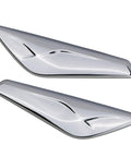 BMW X3 F25 X4 F26 Front Fender Chrome Trim Finisher Left Driver Side And Right Passenger Side Fits 2011 To 2017 Chrome Accent Pair