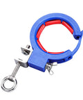 Heavy Duty Pro Grade Cable Tray Roller Guide For Quick Wire Laying And Pulling In Construction Projects With A 65mm Opening And Reinforced Stainless Steel Clamps For Easy Glide Reliable Cable Routing, blue nylon clamp