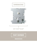 Dishwasher Timer Replacement WD21X10474 Compatible With Multiple Models OEM Authorized Aftermarket Part dimensions