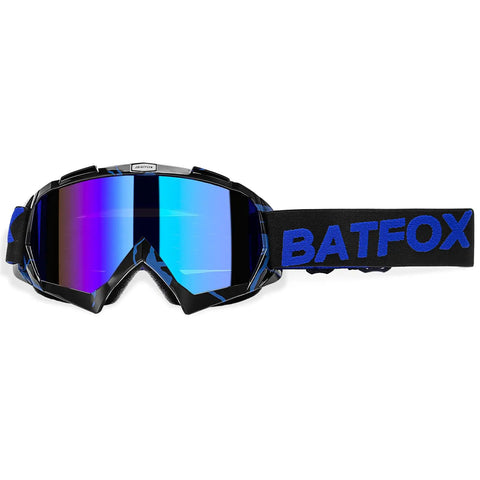 Badass Slick Dirt Bike Goggles For Motocross And Atv Riding With Anti Slip Silicone Strap and tinted polycarbonate lens.