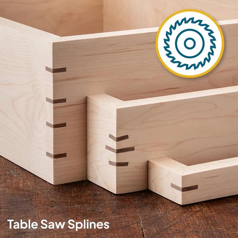 Deluxe Spline Jig For Boxes And Frames Pro Grade Router Table And Table Saw Compatible Easy 45 Degree Setup example with splines