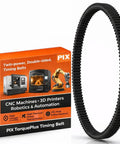 Heavy Duty 14M T309 Timing Belt With 85 Teeth And 4326 Mm Length on PIX packaging for CNC machines and automation.