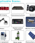 Image showing applicable scenes for DC Boost Converter From 12V To 19V Up To 5A 95W Power Supply Module including LED display and robotics.