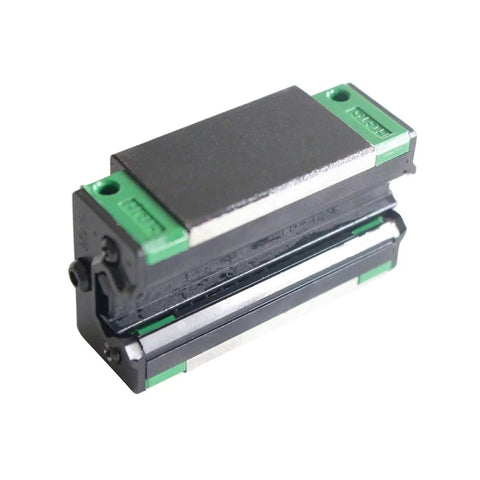 Two Pack Linear Guide Rail Set 100 To 1100 mm With Four Carriages Slider Type HGH20CA HGW20CC For CNC Machines 3D Printers And Precision Rail Motion Systems Rock Solid Build For Dope Yet Professional Performance. single HGH20CA linear guide carriage with green end caps