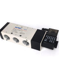 AC110V Pneumatic Solenoid Valve 4V410-15 Two Position Five Way Pilot Operated Half Inch Port Aluminum Body