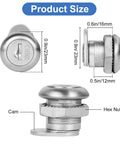 Truck Tool Box Lock Replacement 2 Pack Keyed Alike Five Eighth Inch Cylinder dimensions diagram