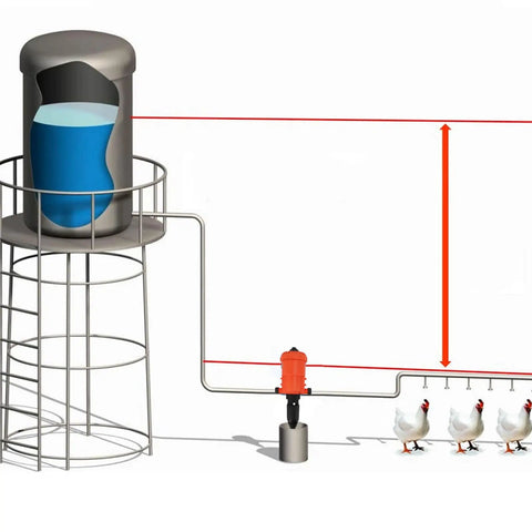 Adjustable Water Powered Fertilizer Injector For Drip Irrigation, Automatic Dosing Pump With G3/4 Male Thread diagram