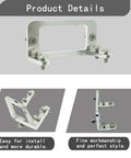 Two sets aluminum alloy RC servo mount brackets with M3 screws and nuts for Tamiya Bruiser 4WD and MG995/MG996/Futaba S3003 servos (front and side views)