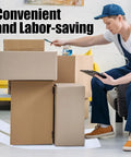 Heavy Duty Appliance Moving Sliders for Furniture, 660 Pound Capacity, Non Scratch Floor Pads under boxes on carpet