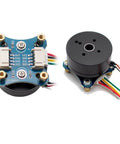 Pro Grade Flight Ready High Torque Brushless Outrunner Hollow Shaft Motor Kit With AS5600 Magnetic Encoder And SimpleFOCmini Driver Board For Gimbals And Drones Ultra Silent Preinstalled Magnet Ring For Smooth Precision Motion And Easy Integration