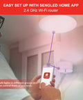 Man using mobile app to control Color Changing WiFi Smart Light Bulb No Hub Needed A19 RGB LED Bulb Compatible With Alexa and Google Home.