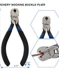 Archery Bow String Nocking Points Kit With T Square Ruler And Buckle Pliers close-up of pliers with size measurements