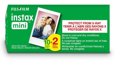 Fresh White Instant Camera Film Twin Pack For Mini Models High Speed Iso packaging with images and usage instructions.