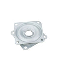 Boss Level 2 Inch Square Lazy Susan Turntable Bearings, 5 Pack Galvanized Steel Swivel Plates for smooth kitchen rotation