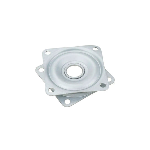 Boss Level 2 Inch Square Lazy Susan Turntable Bearings, 5 Pack Galvanized Steel Swivel Plates for smooth kitchen rotation