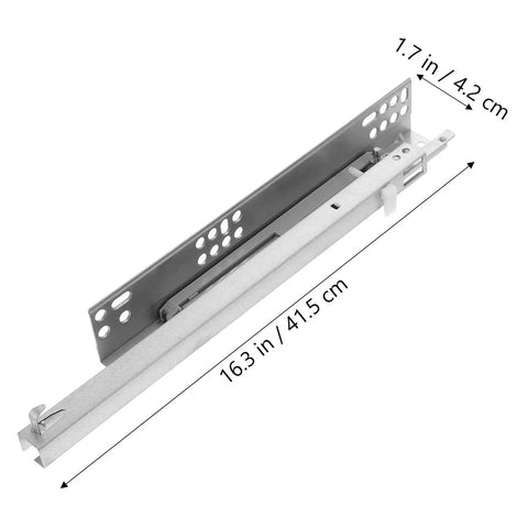Full Extension Drawer Slides For Cabinets And Furniture With Telescopic Rails, Easy Tool-Free Install, Detachable Quick-Release Latches