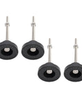 4-Pack Adjustable M8 Leveling Feet With Nonslip Round Base For Machinery And Office Furniture Heavy Duty Stabilizers