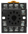 11 Pin Delay Timer Relay Socket Base For JQX-10F JTX-2C Time Relay, DIN Rail Mount Power Relay Socket With Screw Terminals