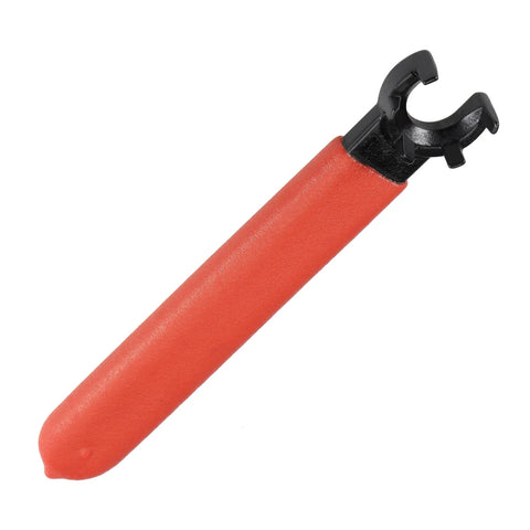 ER16M Collet Chuck Wrench Spanner with Red Non Slip Handle High Carbon Steel Heat Treated Durable Milling Machine Lathe Nut Tool