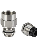 Stainless Steel Conduit Cable Gland Salt Spray Resistant Compatible With M20 M25 Metric Fittings, high-grade, for outdoor use.