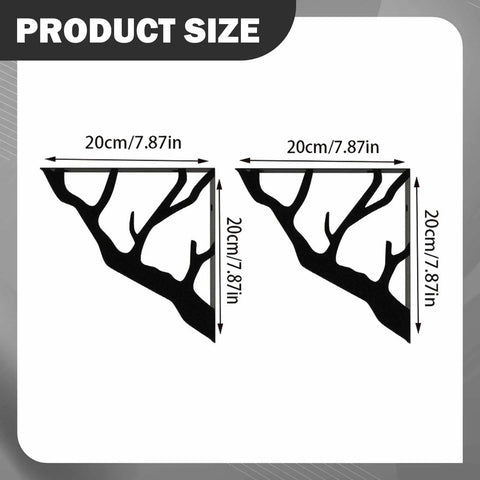 Heavy Duty Wall Shelf Brackets for Cabinets and Bookcases, Built to Last, Rock Solid L-Shaped Shelf Supports, 20cm size shown