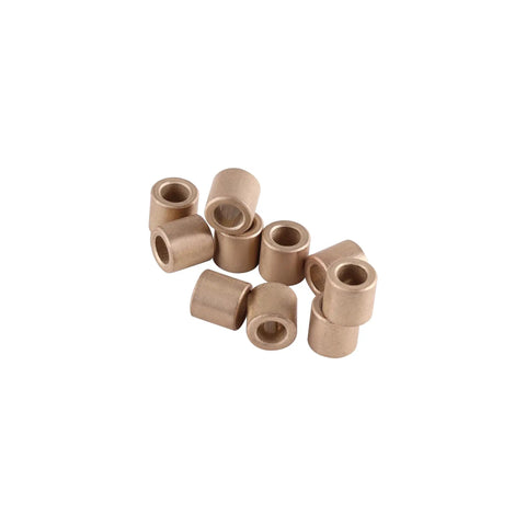Built Like A Tank Self Lubricating Sleeve Bearings Ten Pack Six Millimeter Bore Ten Outer Millimeter Oilless Brass Bushings.