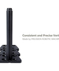 Eight Pack Six Inch Hidden Floating Shelf Brackets Heavy Duty Invisible Wall Bracket Supports black powder coated solid steel profile