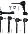 Front view of 14-piece Autoround front suspension kit with upper control arms and ball joints.
