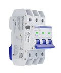 UL 489 AC Miniature Circuit Breaker 3 Amp 3 Pole C Curve For 480Y 277V AC 10kA SCCR Thermal Magnetic Trip DIN Rail Mount White