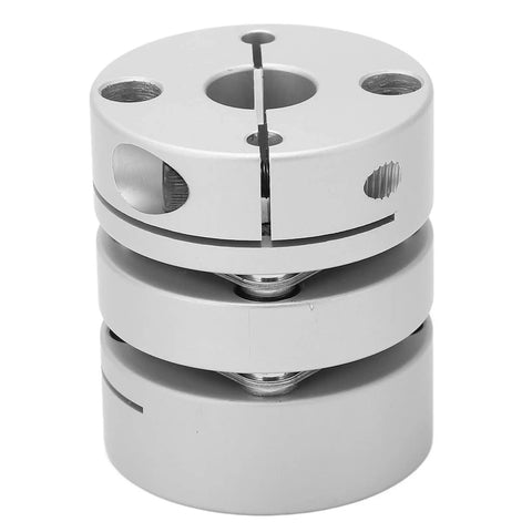 Zero Backlash Double Diaphragm Coupling For Servo And Stepper Motors U Shaped Clamp Tight Shaft Coupler 44mm OD Aluminum Stainless Steel