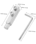Top Notch Two Piece Stainless Steel Broken Thread Extractor Set For Fast Faucet And Pipe Screw Removal With Precision Design To Save Time And Cash On Diy Repair Work Today Without Ruining Surrounding Fixtures. silver 2-piece tool set, 6.0 cm