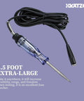 All In One Continuity And Current Tester For 6 To 12 V DC And 24 V AC Heavy Duty Electrical Tester With 54 Inch Beefy Cord