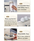 1.4L Detachable water tank and warm cup function of the compact 15 bar semi automatic coffee maker for perfect cappuccino latte.